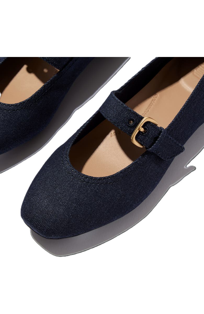 FitFlop Delicato Denim Mary Janes, Alternate, color, Dark Denim