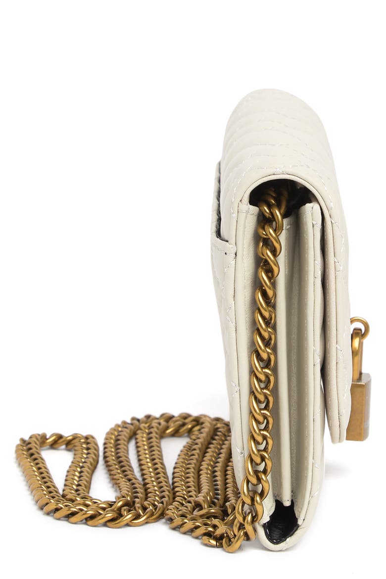 KURT GEIGER Brixton Chain Wallet, Alternate, color, BONE