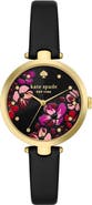 Kate Spade New York holland floral leather strap watch, 34mm