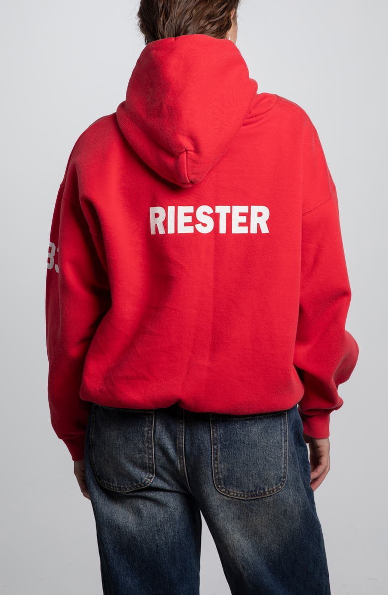 Elwood Vintage Wabasha Falcons Hoodie, Alternate, color, Red