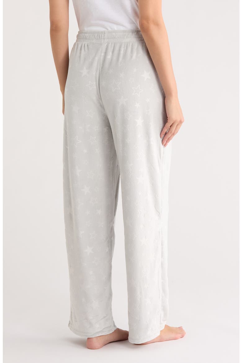 Fleece Print Pajama Pants, Alternate, color, MONO STARS