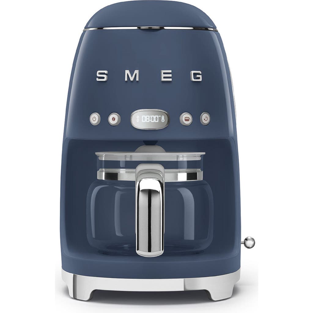 Smeg '50s Retro Style 10-cup Drip Coffeemaker In Navy