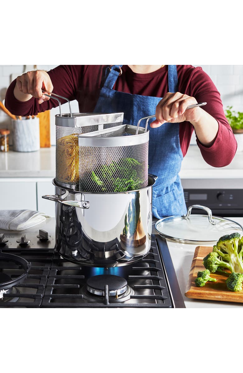 HENCKELS CUTLERY Specialities 8.5-Quart Pot, Alternate, color, Silver