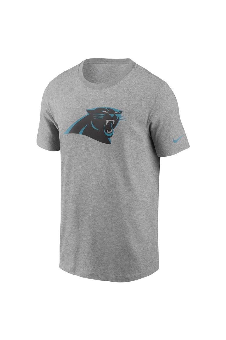 Men's Nike Heathered Gray Carolina Panthers Primary Logo T-Shirt, Alternate, color, Heather Gray