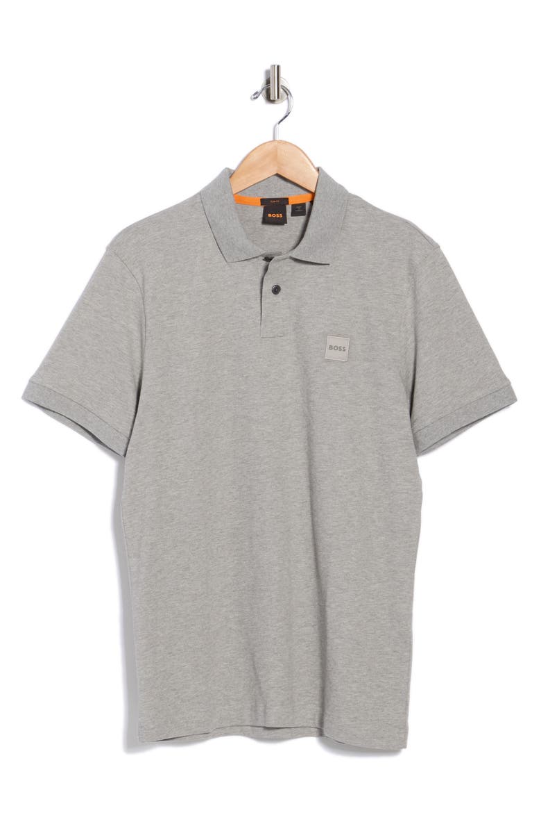 BOSS Passenger Slim Fit Cotton Polo, Alternate, color, Light/ Pastel Grey
