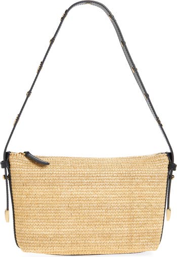 Woven Straw Shoulder Bag