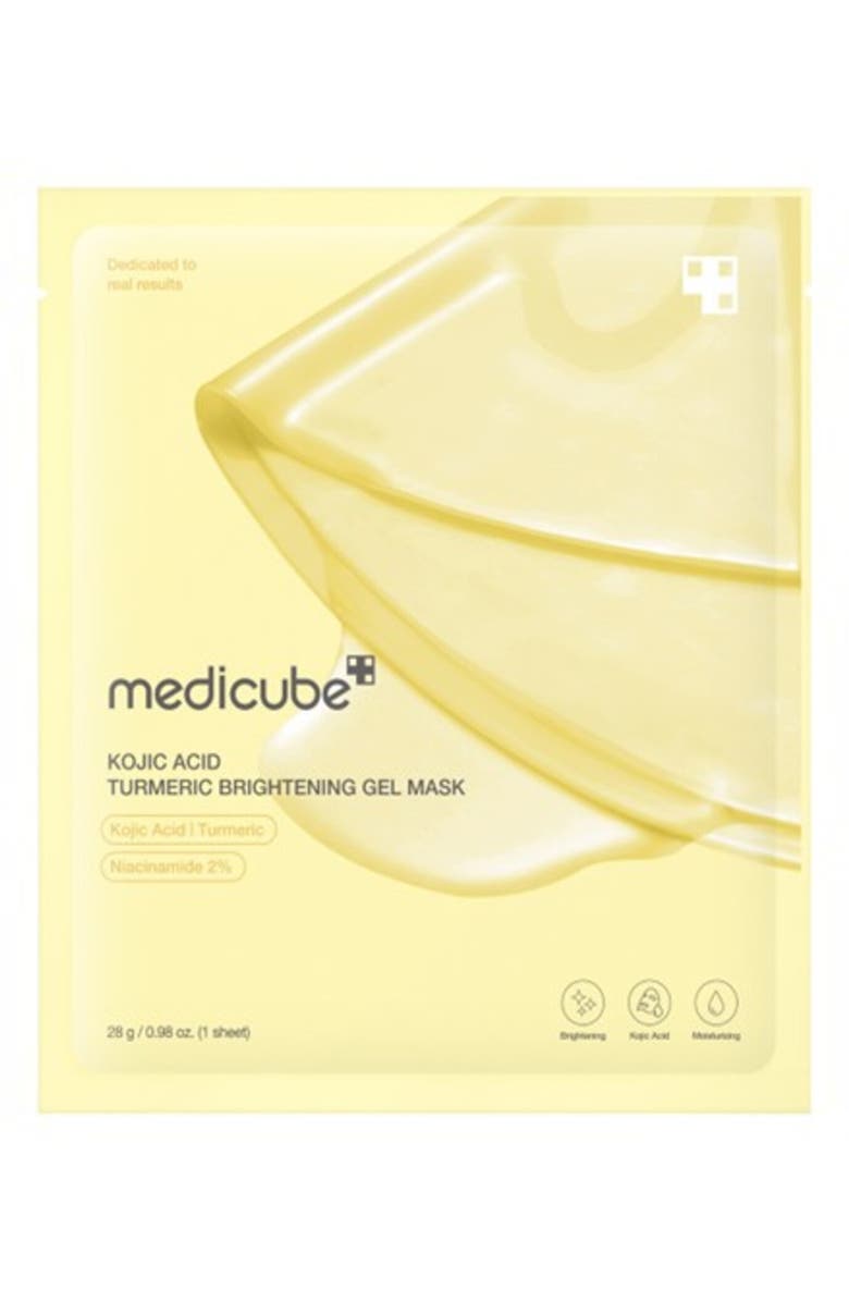 MEDICUBE Kojic Acid Turmeric Gold Jelly Gel Mask, Main, color, Yellow