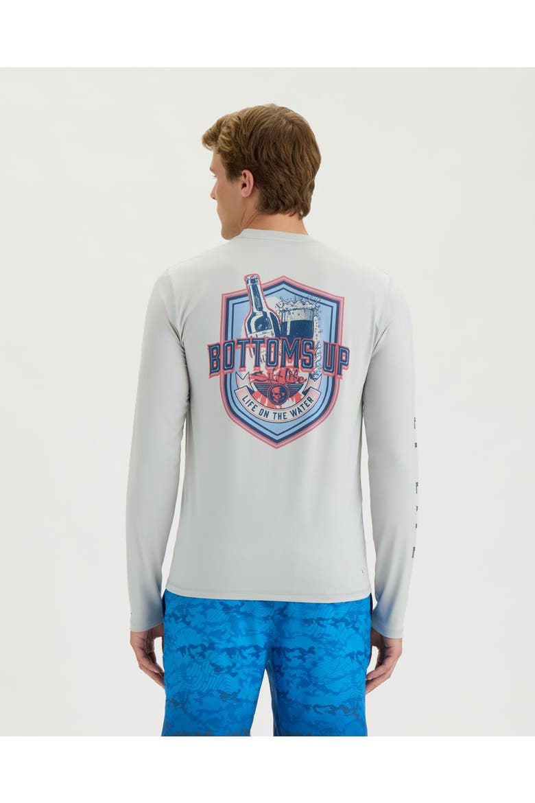 Bottoms Up  Performance Long Sleeve Tee, Alternate, color, MIST GREY HEATHER