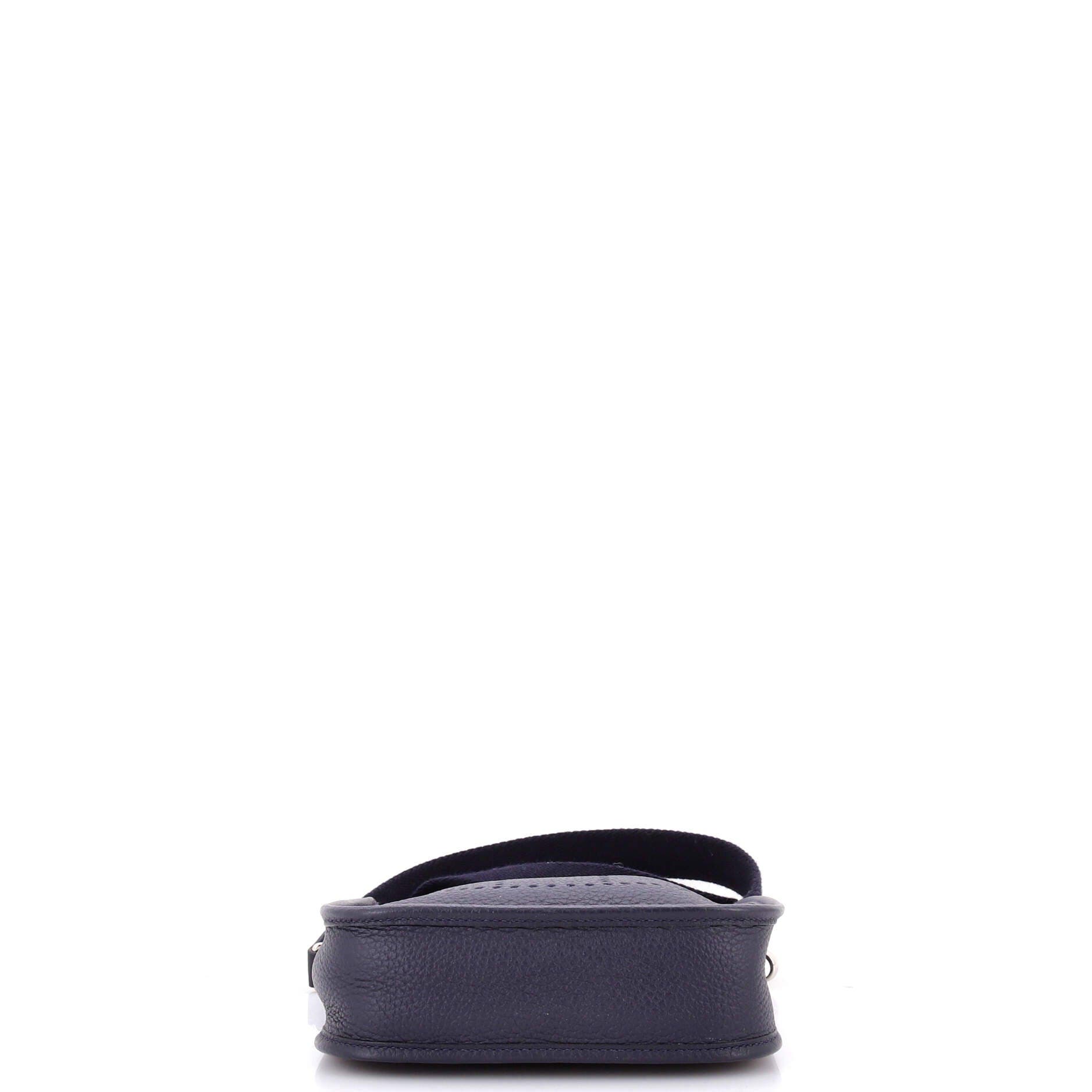 Pre-Owned Hermes Evelyne Bag Gen III Clemence TPM, Alternate, color, Bleu Indigo