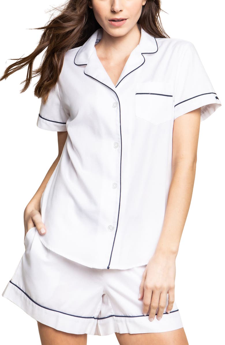 Petite Plume Cotton Short Pajamas, Main, color, 