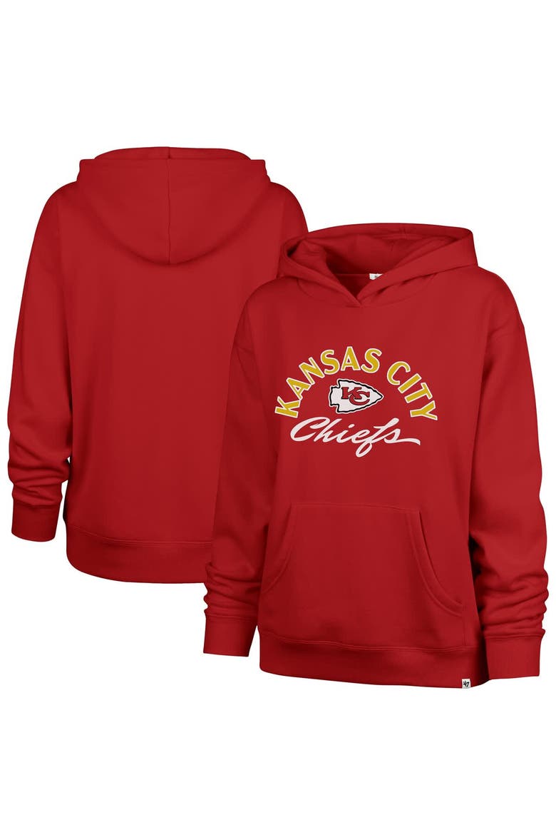 Women's '47 Red Kansas City Chiefs Plus Size Whirlwind Naomi Hoodie, Main, color, Red