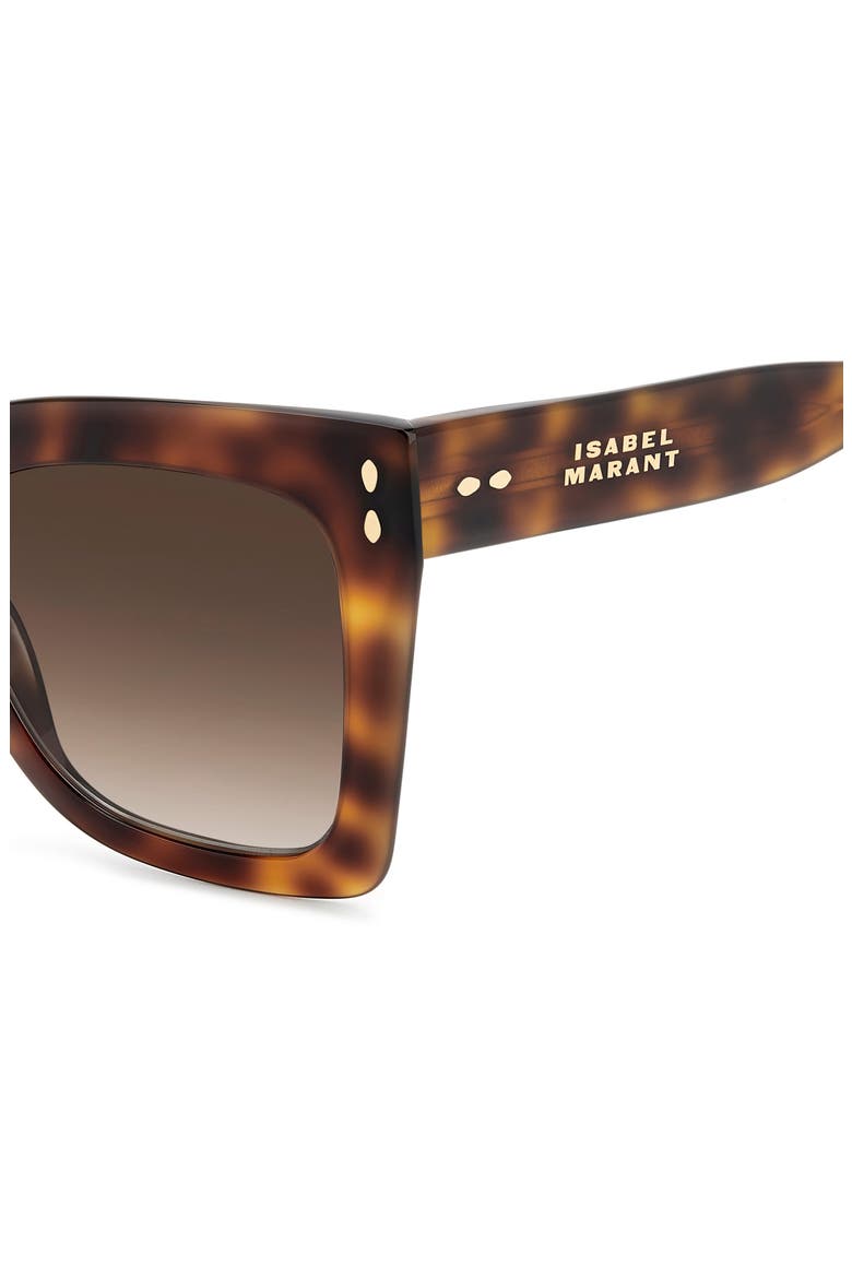 53mm Butterfly Sunglasses, Alternate, color, BROWN HAVANA/ BROWN SF