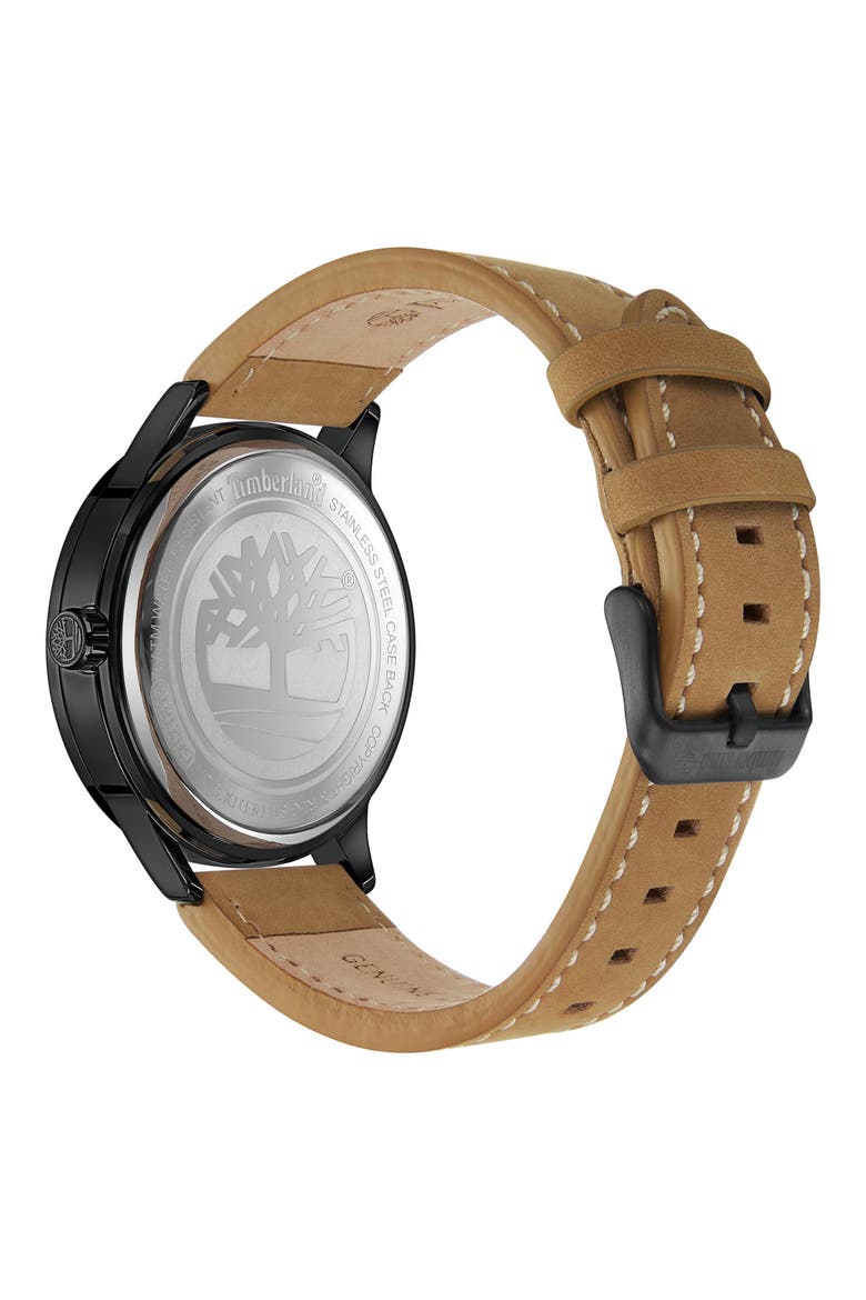Classic Leather Strap Watch, 44mm, Alternate, color, TAN