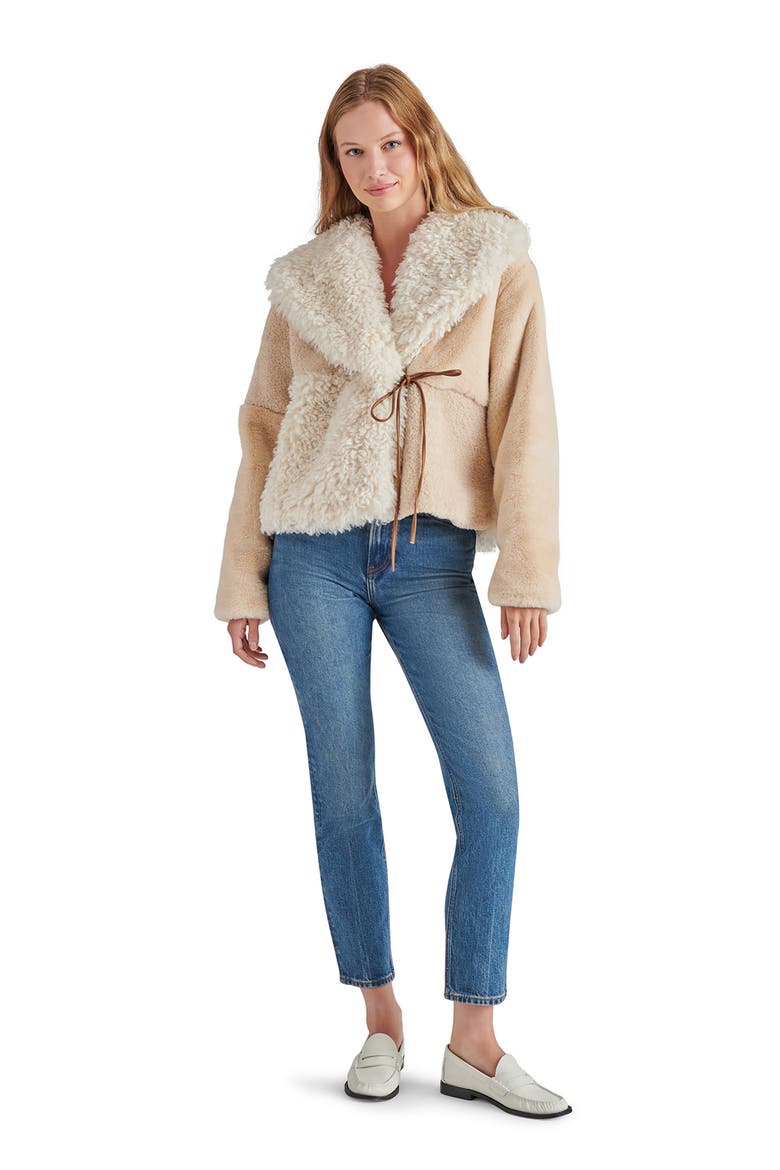 Winterlyn Faux Shearling Jacket, Alternate, color, NATURAL