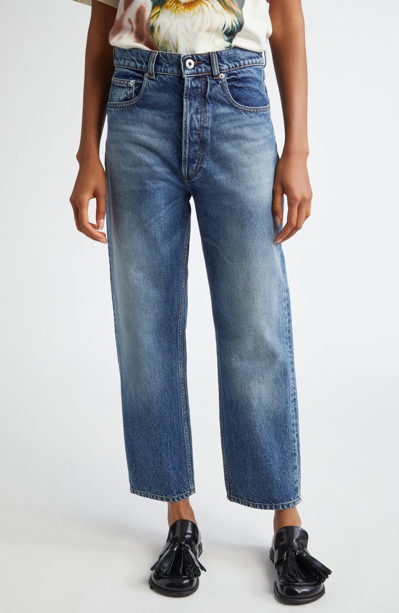 JW Anderson Crop Straight Leg Jeans, Main, color,