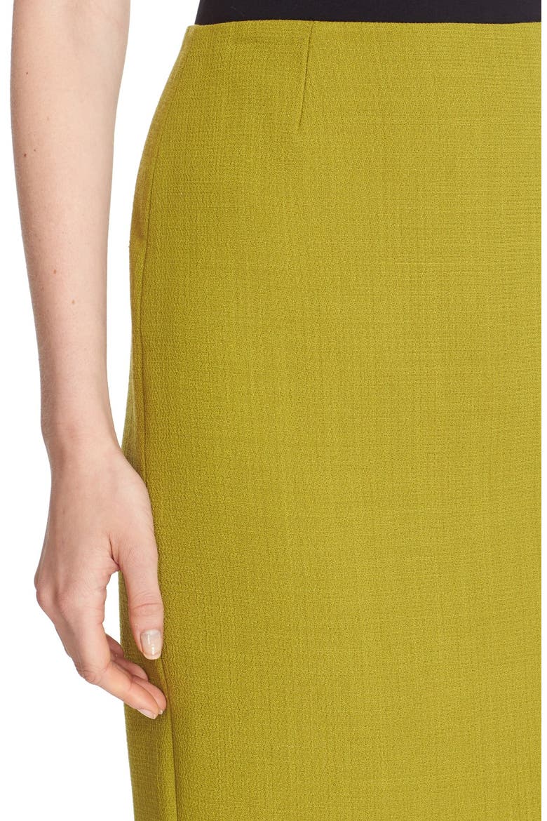 Pencil Skirt with Back Vent, Alternate, color, DEEP PLANTAIN
