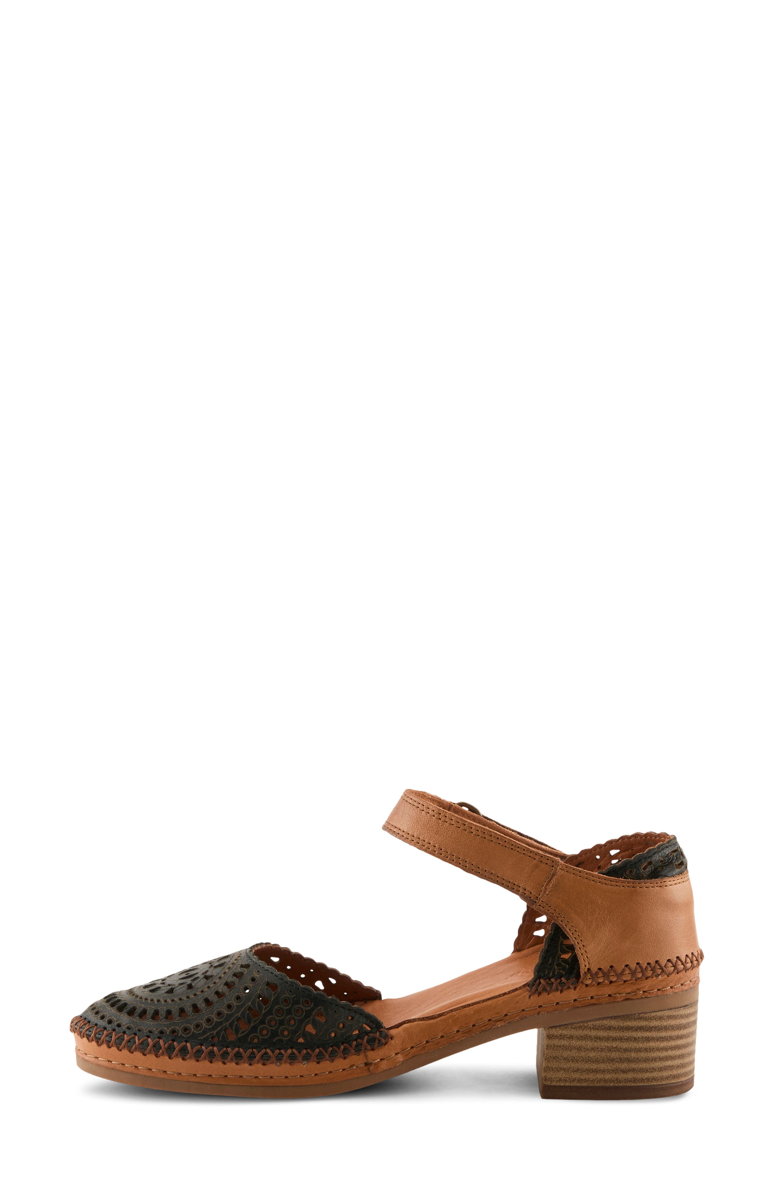 Spring Step Eveline Ankle Strap Pump, Alternate, color, Black Multi