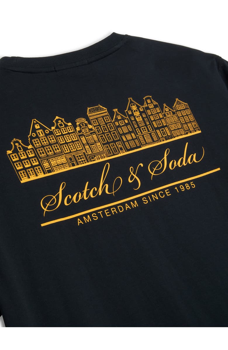 Scotch & Soda Logo Cotton Graphic T-Shirt, Alternate, color, Anthracite