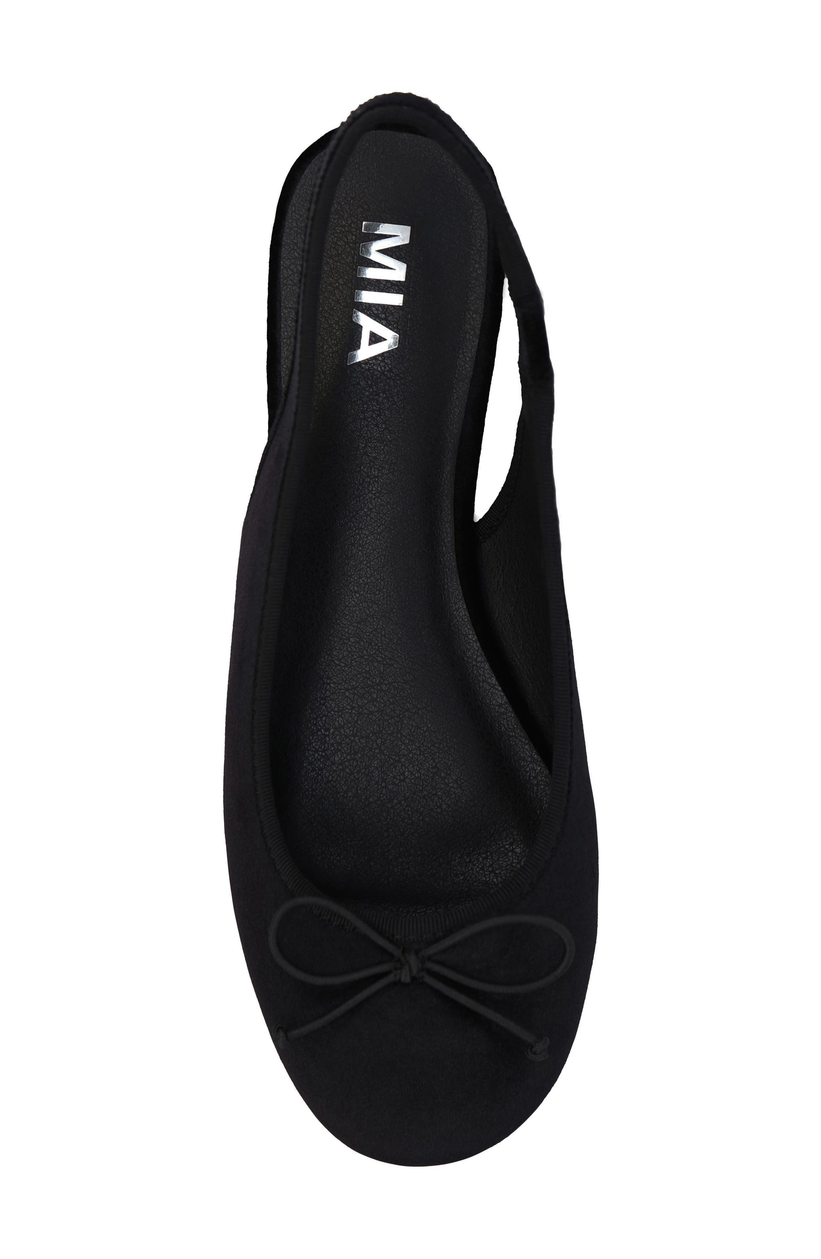 Alie Velvet Slingback Flat, Alternate, color, BLACK