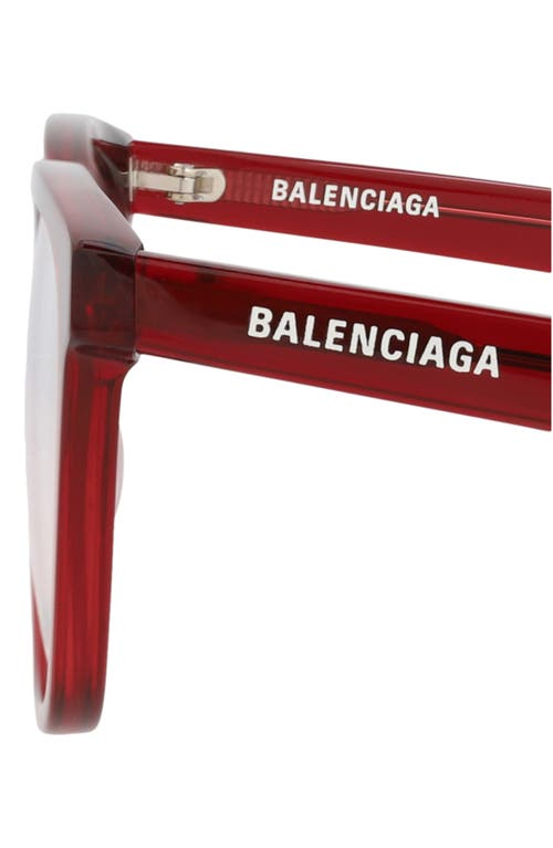 Balenciaga 53mm Square Optical Glasses In Brown