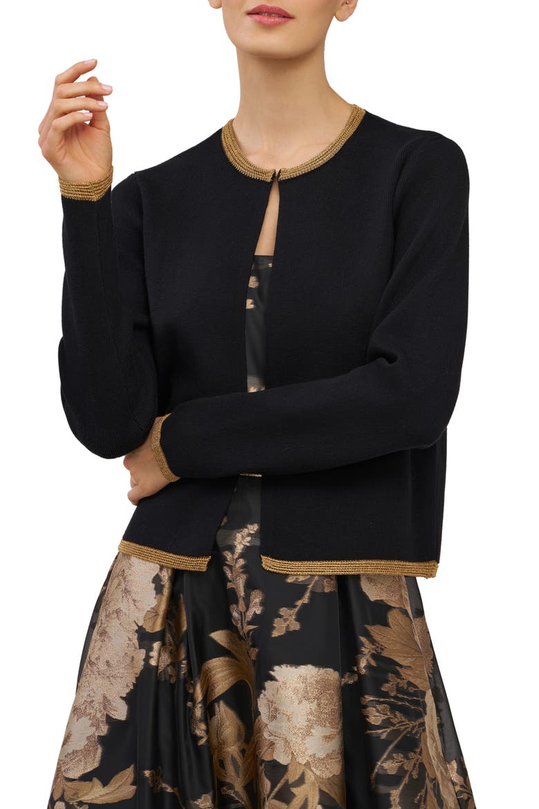 Emmerson Cardigan, Main, color, BLACK/ GOLD