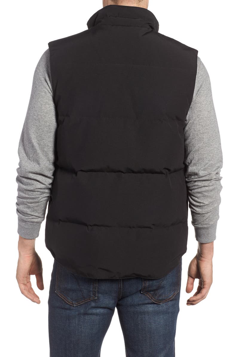 Canada Goose Garson Slim Fit Quilted Down Vest, Alternate, color, Black