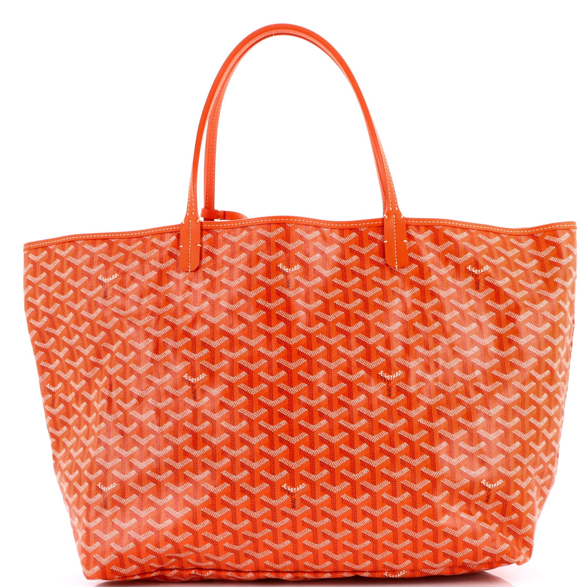 Pre-Owned Goyard Saint Louis Tote Coated Canvas GM, Main, color, Orange