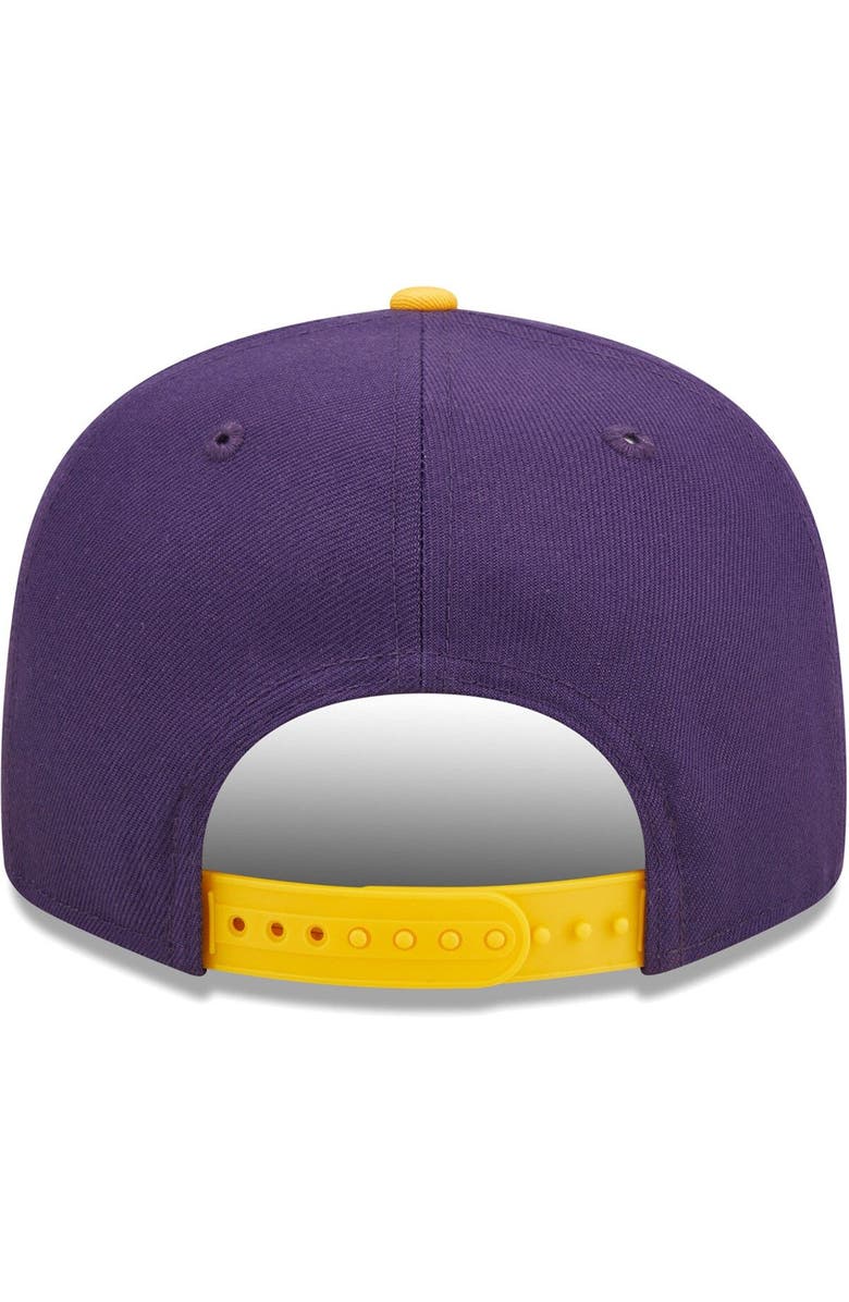 New Era Men's New Era White/Purple LSU Tigers Retro Sport 9FIFTY Snapback Hat, Alternate, color, 