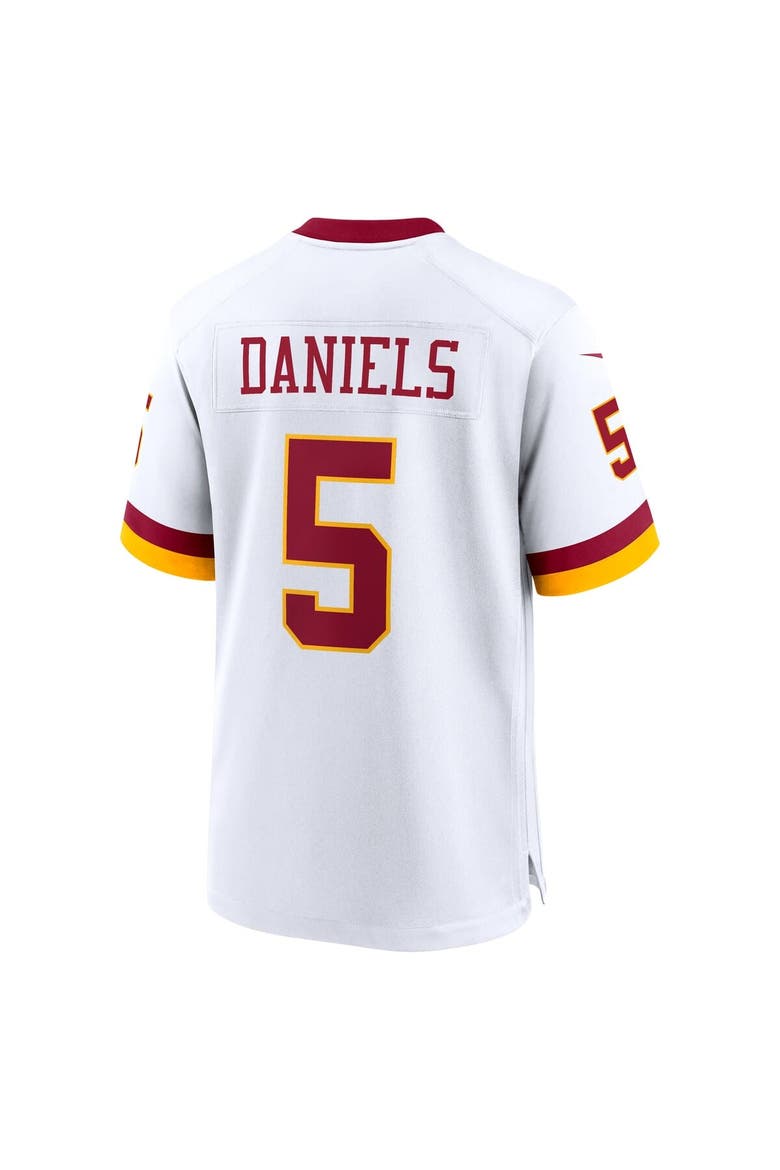 Men's Nike Jayden Daniels White Washington Commanders Game Super Bowl Era Jersey, Alternate, color, White
