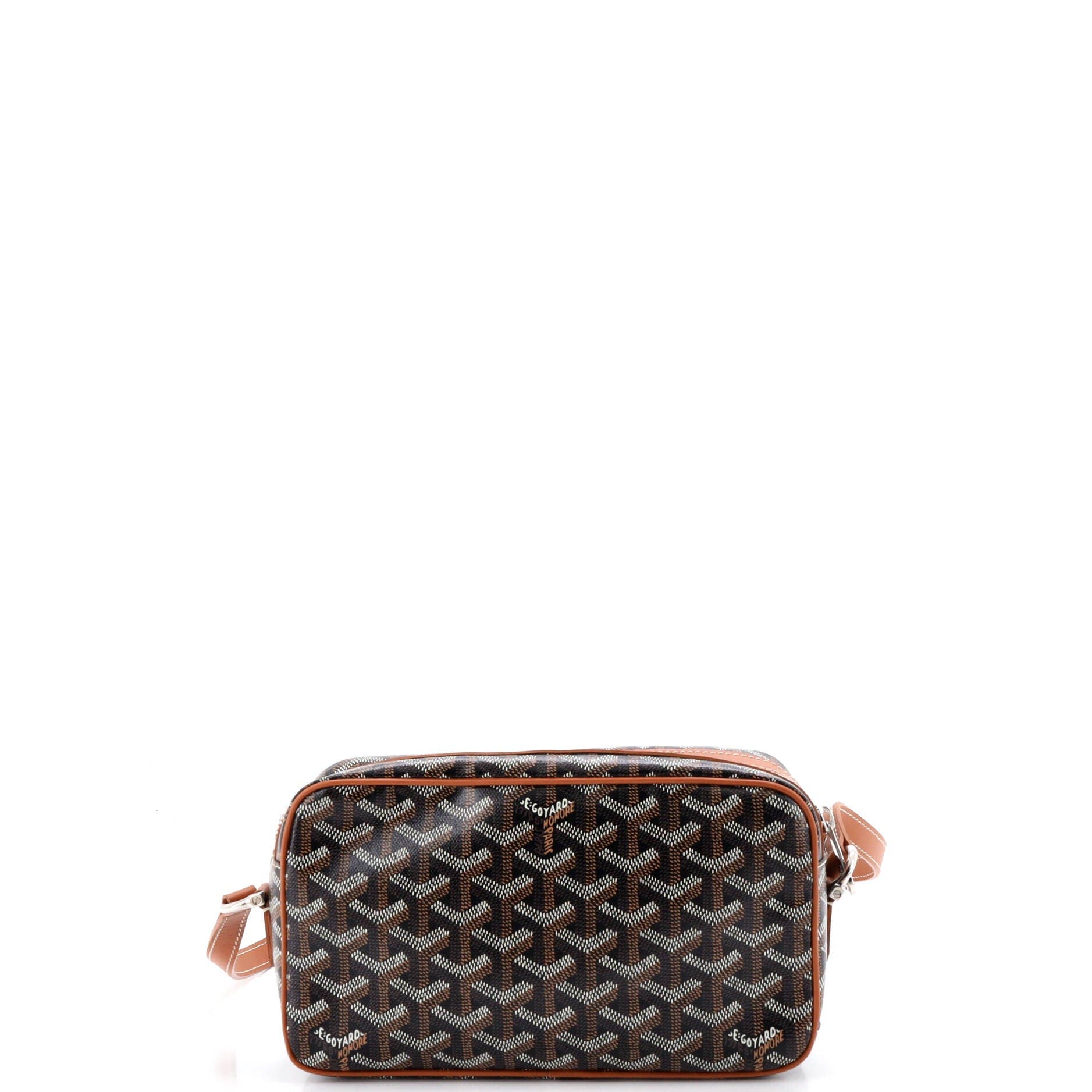 Pre-Owned Goyard Cap Vert Bag Coated Canvas, Alternate, color, Brown