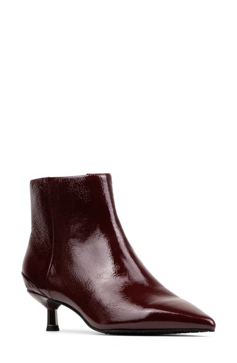Kitten Heel Pointed Toe Bootie (Women)