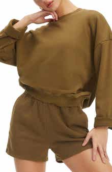 Good American Drop Shoulder Sweatshirt
