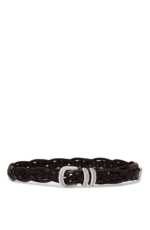 Brunello Cucinelli Belt With Detailed Buckle In Brown