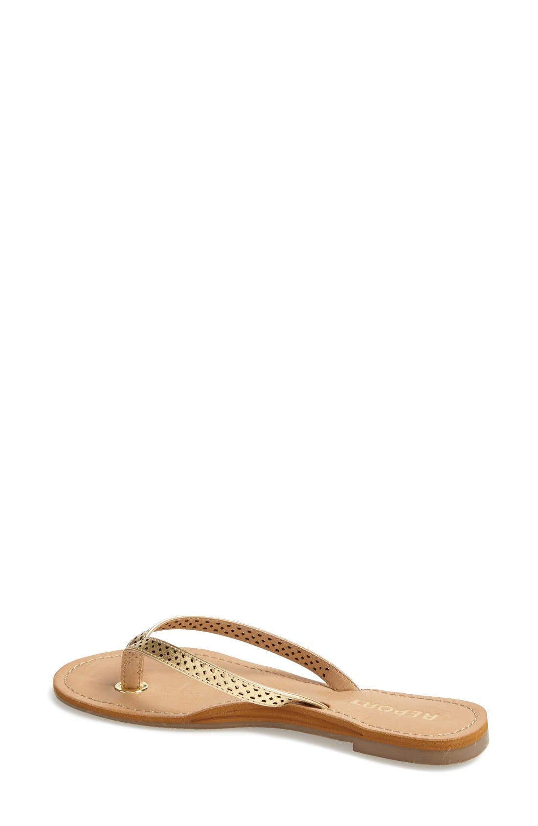 'Seanna' Flip Flop, Alternate, color, GOLD