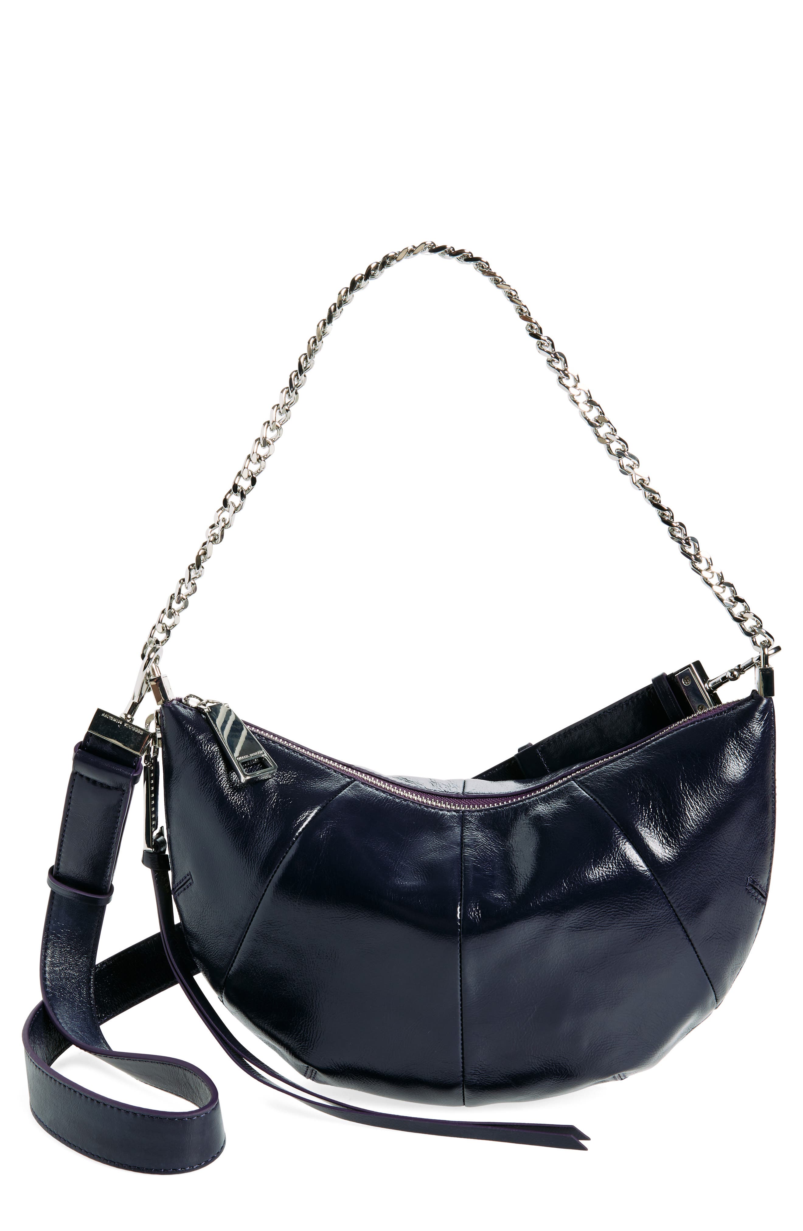 Rebecca Minkoff Zip Around Leather Crossbody Bag, Main, color, 