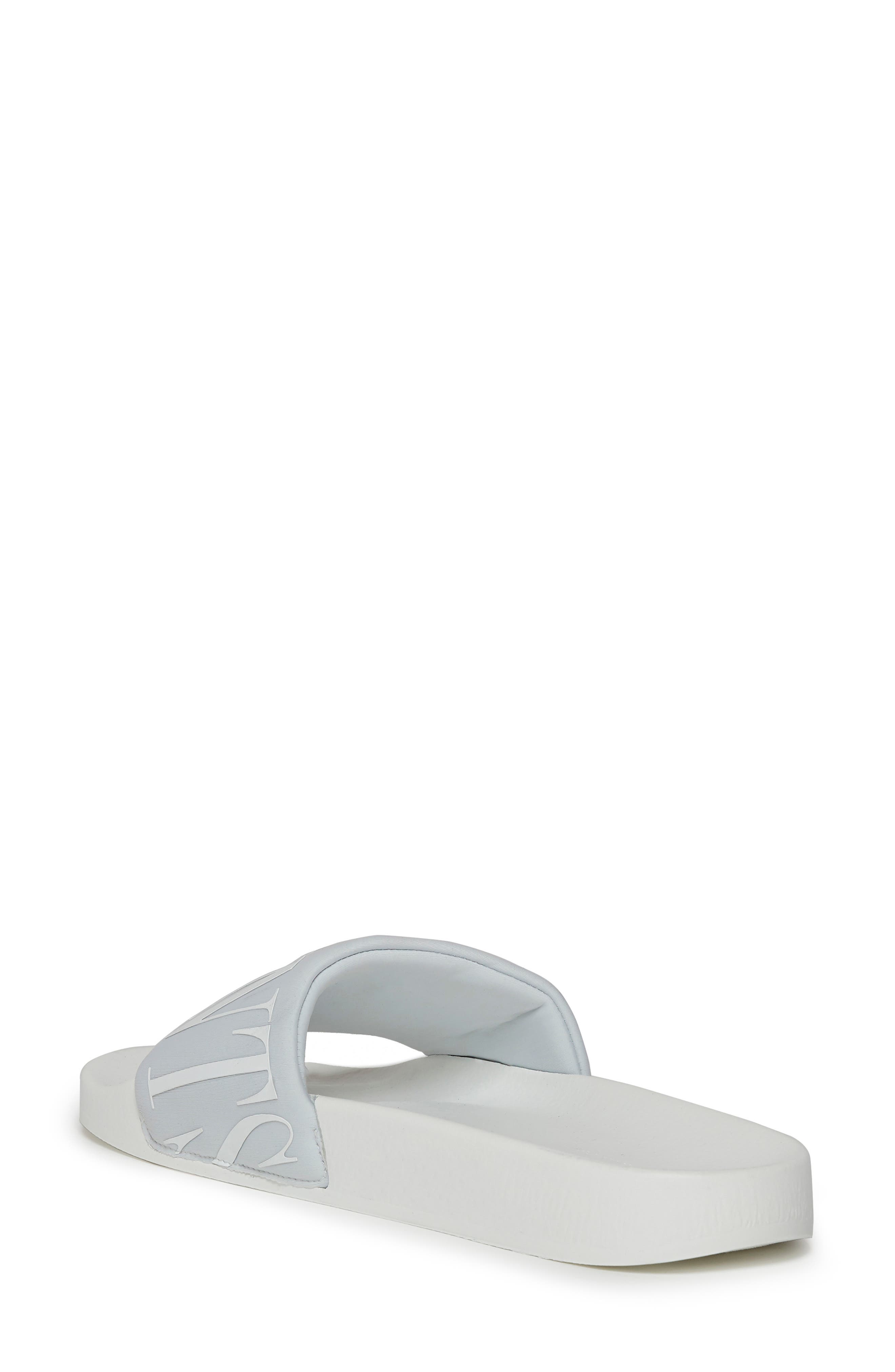 Signet Transfer Slide Sandal, Alternate, color, WHITE