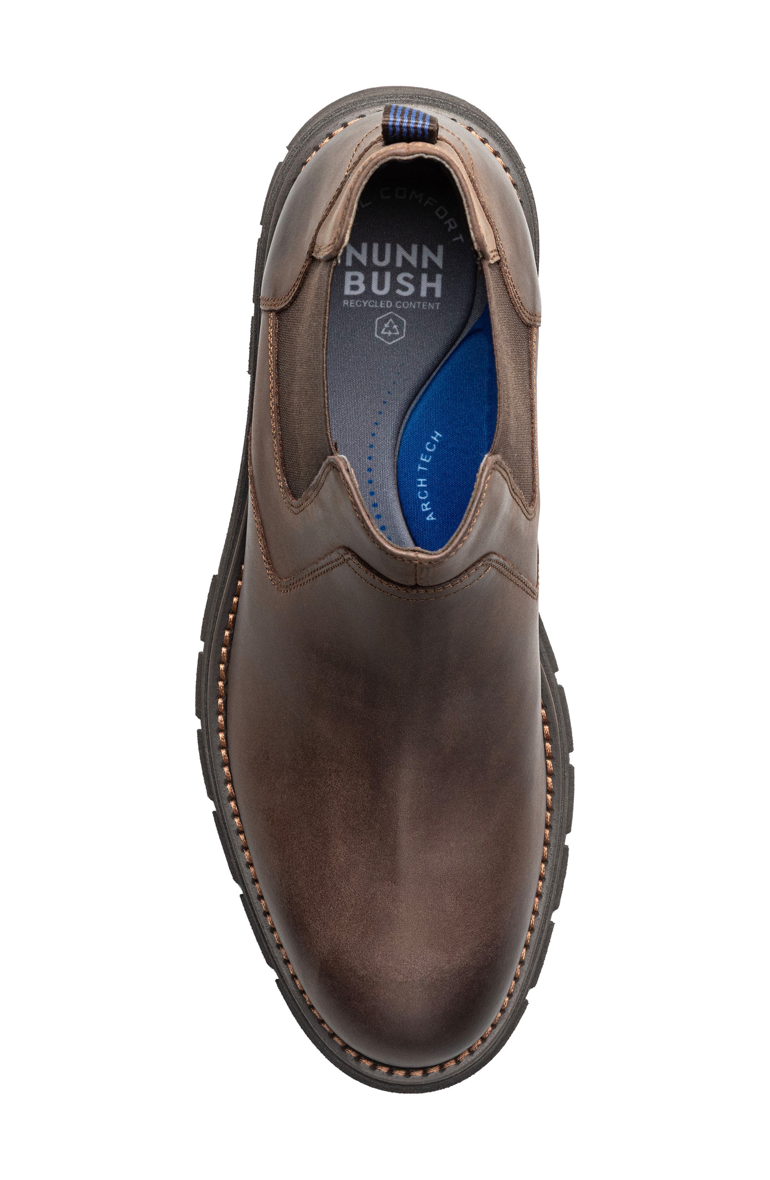 Briggs Plain Toe Chelsea Boot - Wide Width Available, Alternate, color, BROWN