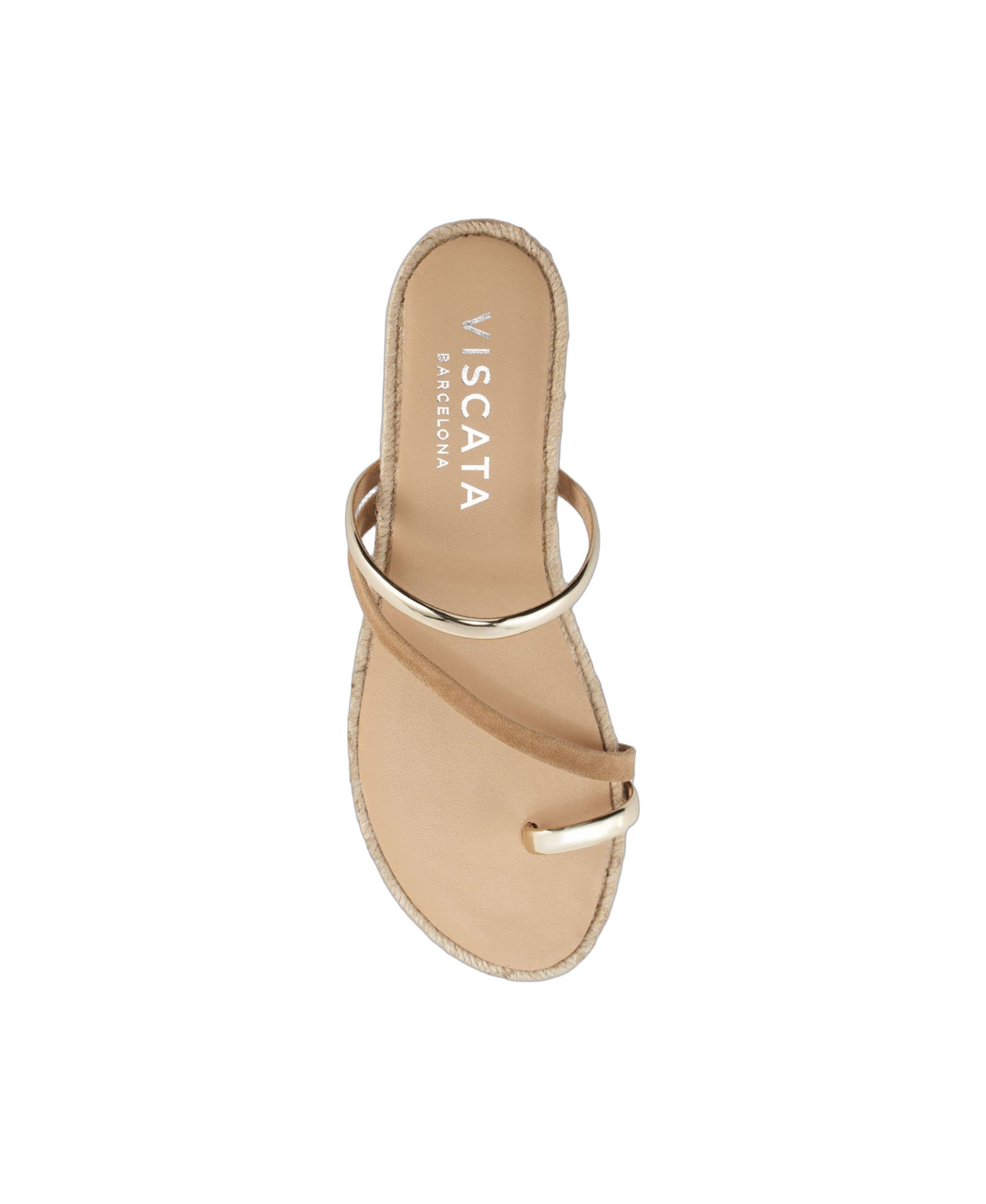 Miramar Suede Espadrille Sandal Flats, Alternate, color, Camel