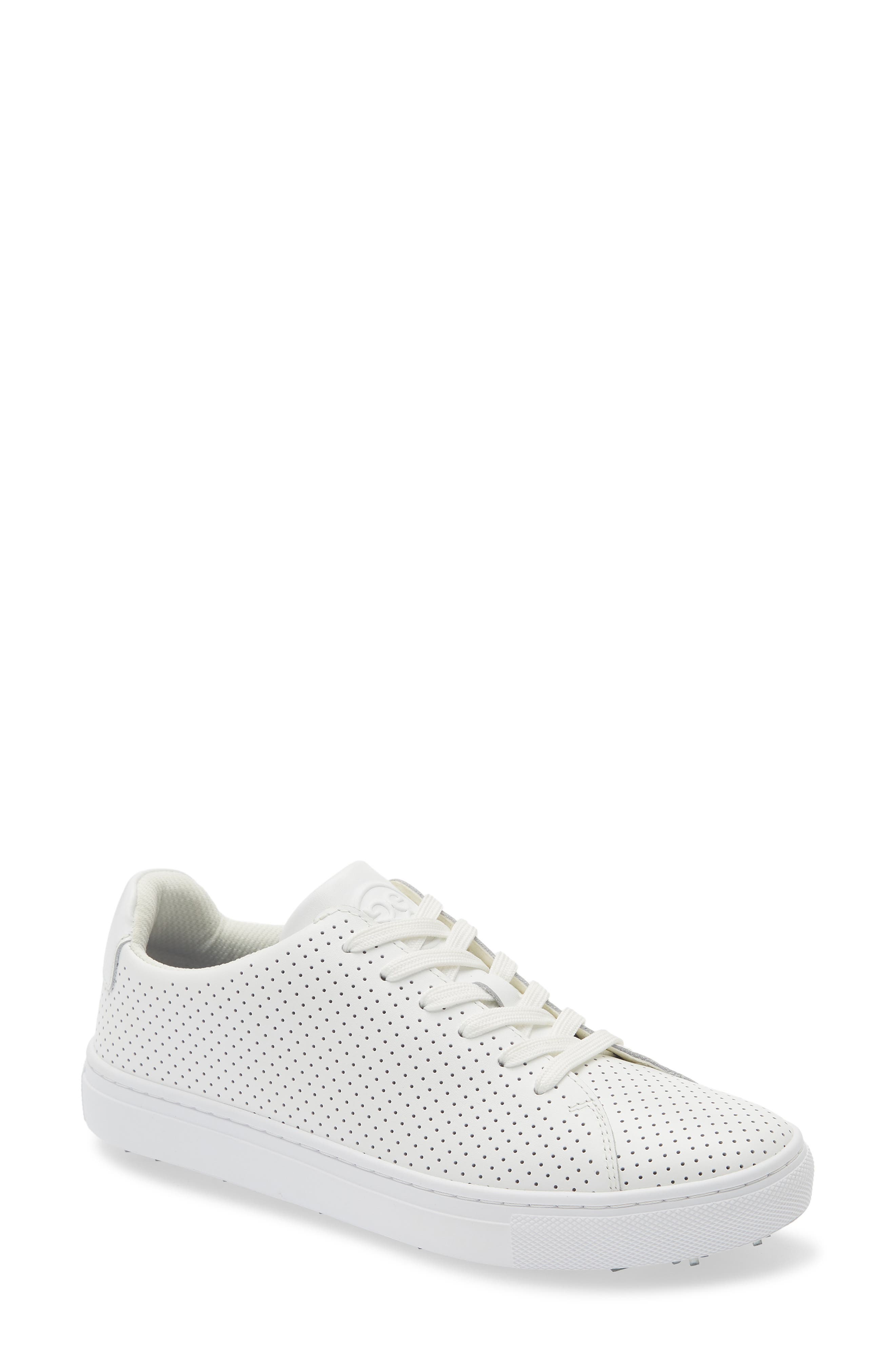 Durf Perforated Golf Shoe, Main, color, SNOW