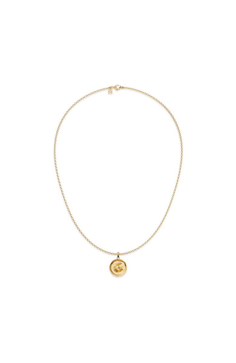 PASCAL The Basketball Crooked Ball Diamond Necklace, Alternate, color, Gold / White Diamond