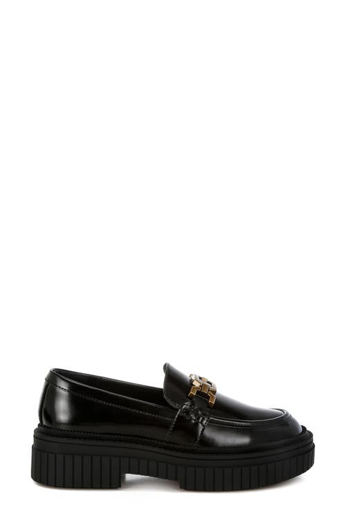 London Rag Grosbeak Chunky Sole Loafer In Black