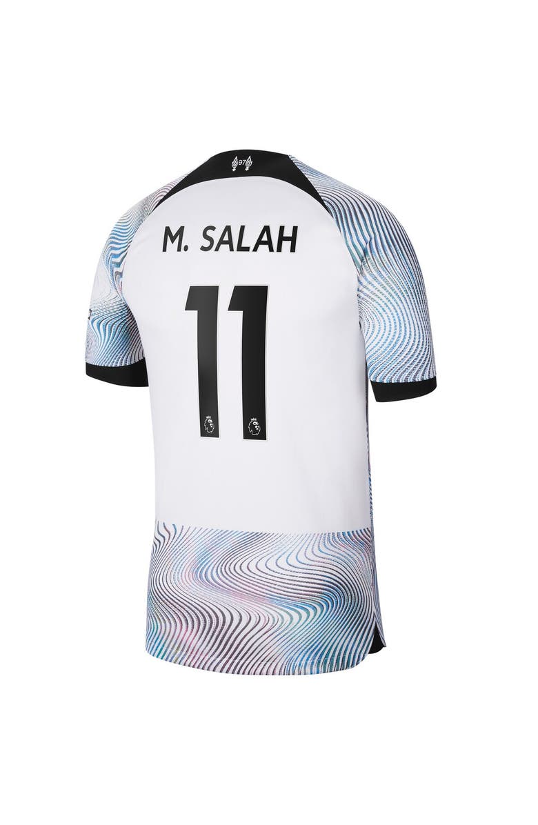 Nike Men's Nike Mohamed Salah White Liverpool 2022/23 Away Breathe Stadium Replica Player Jersey, Alternate, color, 