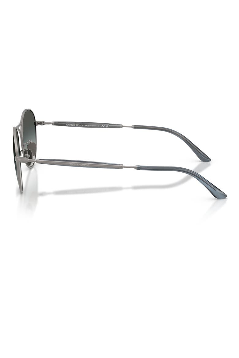 50mm Round Sunglasses, Alternate, color, MATTE GUNMETAL / GREY GREEN