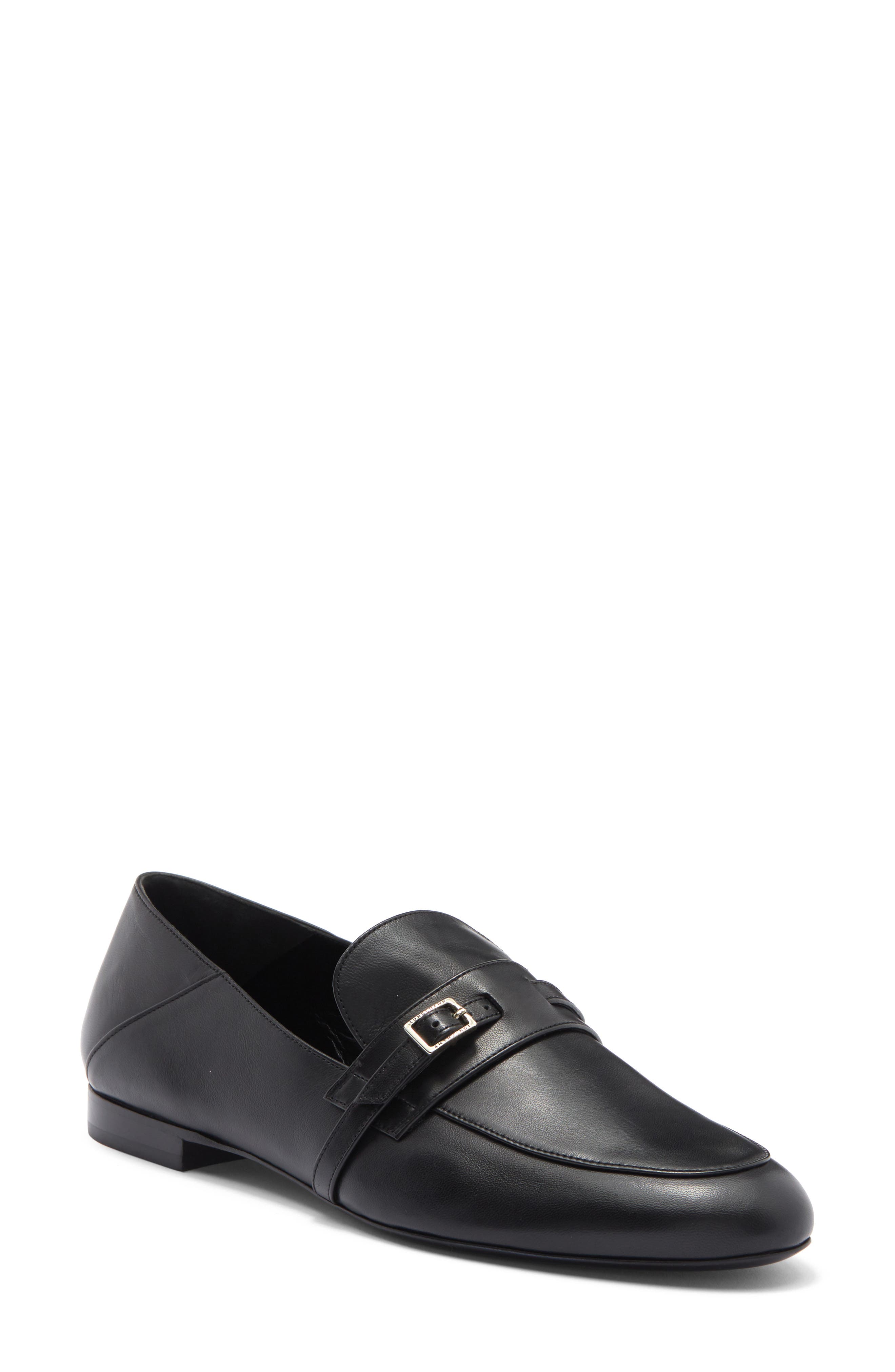 Longchamp Buckle Strap Loafer, Main, color, 
