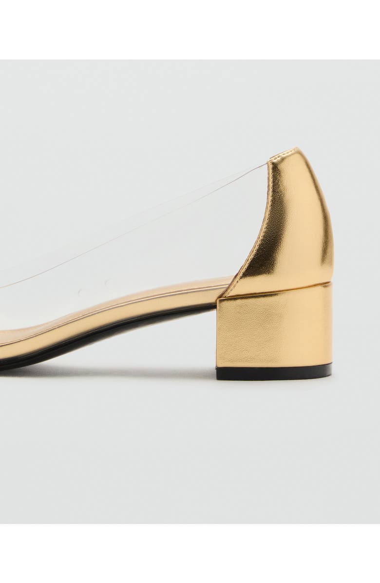 MANGO Cap Toe Pump, Alternate, color, Gold