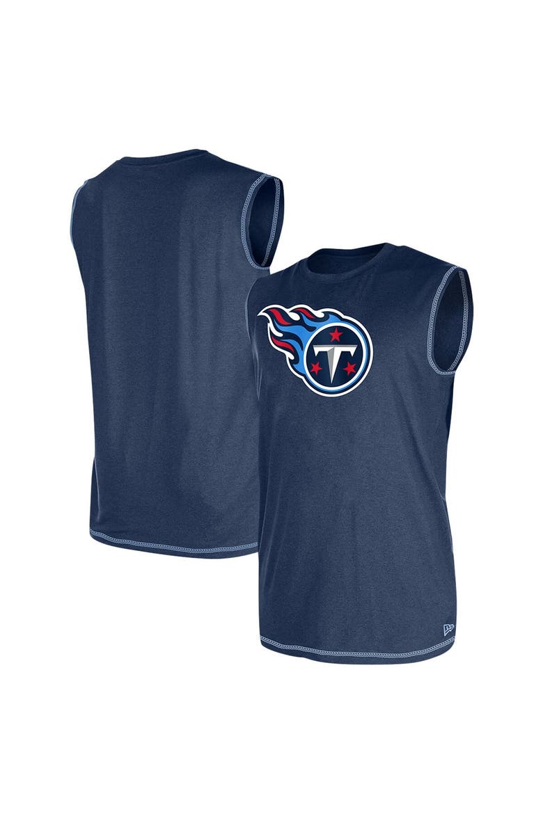 Men's New Era Navy Tennessee Titans Tank Top, Main, color, Navy