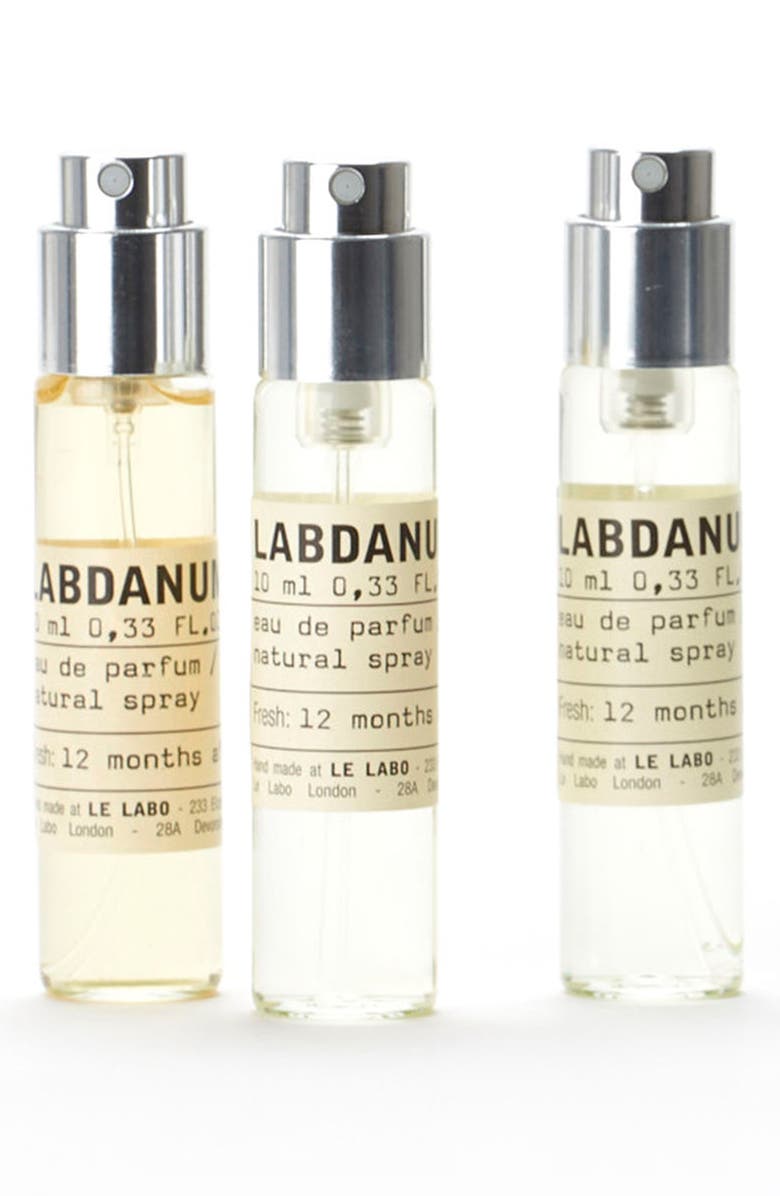 Le Labo Labdanum 18 Eau de Parfum Travel Tube Refill Trio, Main, color, 