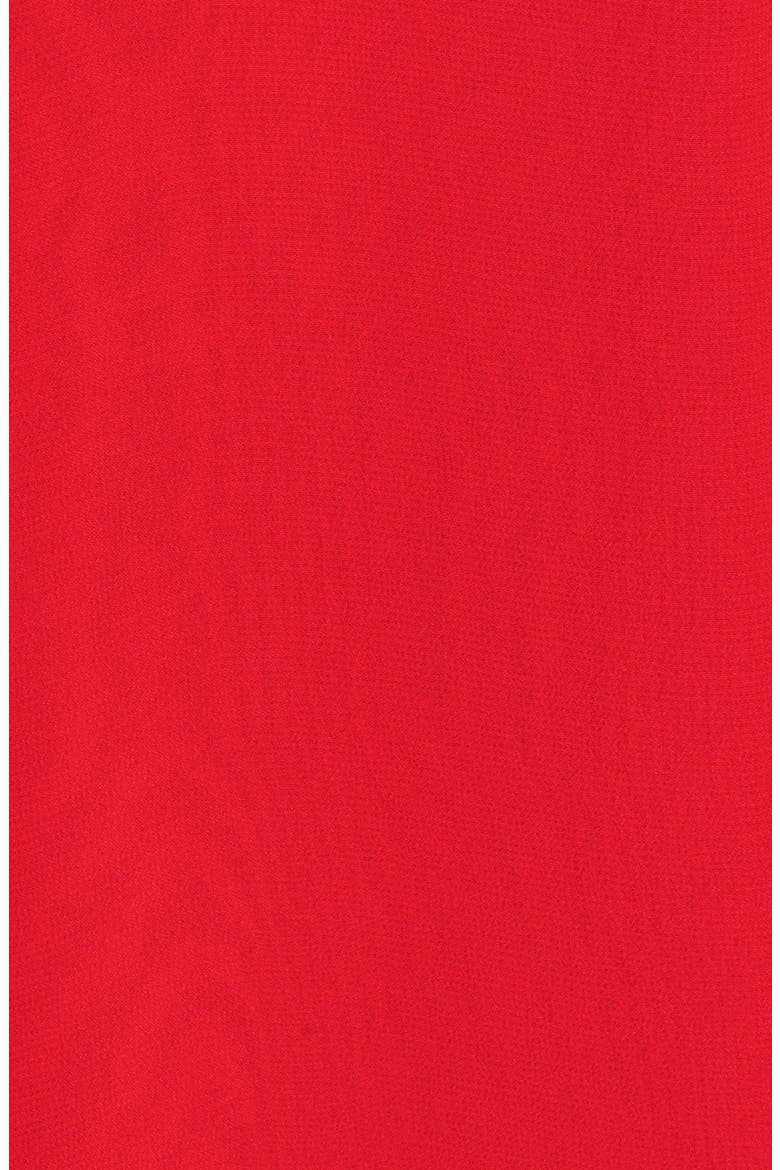 Pleat Sleeve Folded Front Blouse, Alternate, color, CHERRY
