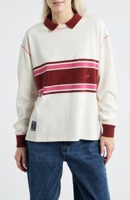 Damson Madder Stripe Organic Cotton Rugby Top
