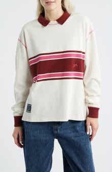 Damson Madder Stripe Organic Cotton Rugby Top